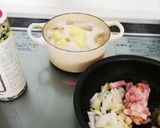 春菊のポテトサラダ作り方1写真