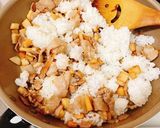 筍と豚バラ肉のチャーハン作り方5写真
