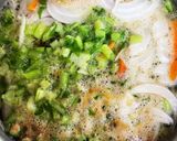 蕪木菜と根菜麹味噌汁作り方1写真