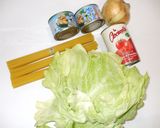 さば缶トマト缶パスタ♪簡単漢方薬薬膳作り方1写真
