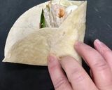 コーヒーショップの根菜ラップサンド風作り方12写真