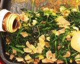 ほうれん草とベーコンの3色炒め物作り方6写真