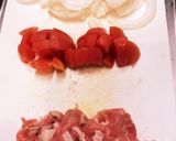 ハリッサとま玉カレーうどん作り方1写真