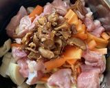 麺つゆで味付けが決まる筑前煮作り方3写真