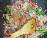 簡単！タイ料理☆海老入りガパオライス！作り方8写真