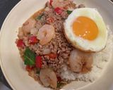 簡単！タイ料理☆海老入りガパオライス！作り方9写真