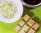 簡単~漬け込み無し♡厚揚げ&卵の麻薬丼♡作り方1写真