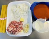 トマトジュースで作るトマトクリームパスタ作り方1写真