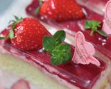 最上級の美味さ♡苺のスクエアケーキ作り方59写真