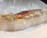 ポリ袋de焼き鯖のスティック押し寿司作り方6写真