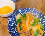野菜たっぷり！すき焼き風牛焼肉作り方3写真
