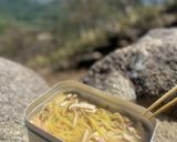 メスティンで！キノコの和風スープパスタ作り方5写真