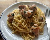 m生パセリとチキンのパスタ作り方8写真