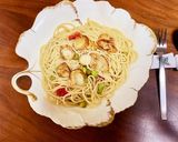 簡単アヒージョアレンジパスタ作り方6写真