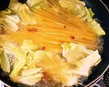 ワンパン簡単春キャベツとツナのパスタ作り方3写真