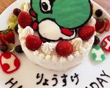 ヨッシー♡誕生日ケーキ作り方8写真