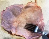鶏モモ肉のさっくりしっとりステーキ作り方1写真