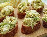 そら豆とトマト風味チーズのブルスケッタ作り方9写真