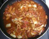 白菜とベーコンのまろやかトマトパスタ★作り方3写真
