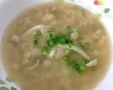 和風きのこスープで食べるオートミールご飯作り方6写真