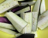 茄子と鶏の甘酢作り方1写真