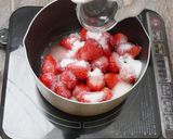 甘さ控えめ果肉大きめで美味しい苺ジャム作り方4写真
