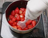 甘さ控えめ果肉大きめで美味しい苺ジャム作り方5写真
