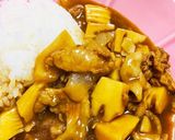 筍と菊芋の豚こまカレー作り方6写真