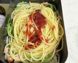 メスティンで水漬けナポリタンのキャンプ飯作り方28写真