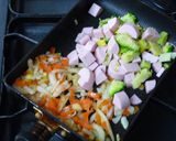 魚肉ソーセージでスパニッシュ風オムレツ♪作り方2写真