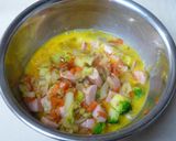 魚肉ソーセージでスパニッシュ風オムレツ♪作り方3写真