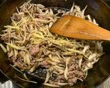 牛蒡と生姜と合挽肉の香ばし炊き込みご飯作り方6写真