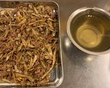 牛蒡と生姜と合挽肉の香ばし炊き込みご飯作り方8写真
