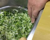 長葱の青い所をふんだんに！作り方1写真
