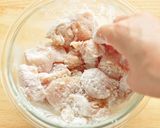 お財布おたすけ。鶏むね肉のピリ辛甘酢絡め作り方3写真