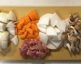 簡単♪粕汁風みそ汁／みりん粕作り方1写真