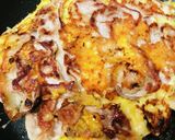 米粉のお好み焼き●チーかけ豚玉作り方4写真
