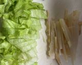 竹の子とレタスのビーフン作り方1写真