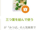 クルンと三つ葉を結んで使うと可愛い作り方6写真