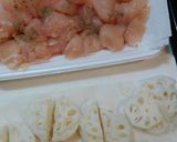 簡単!めちゃうま!鶏ささみとれんこん炒め作り方1写真