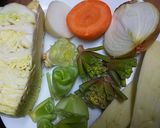 アレンジ自在*緑黄色野菜のストックスープ作り方1写真