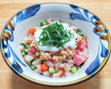 ばらちらし寿司を納豆と山芋とろろで作り方6写真