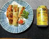 ヨウサマの減塩チキンとチーズの焼き春巻き作り方6写真