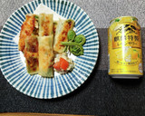 ヨウサマの減塩チキンとチーズの焼き春巻き作り方6写真
