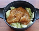 カレー味のサラダチキンとキャベツ蒸し作り方2写真