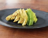 カレー味のサラダチキンとキャベツ蒸し作り方4写真