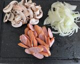アスパラ入りナポリタン作り方1写真