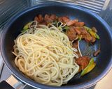アスパラ入りナポリタン作り方10写真