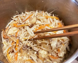 もやし、豆腐、ちょっぴりお肉の卵とじ作り方4写真
