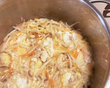 もやし、豆腐、ちょっぴりお肉の卵とじ作り方5写真